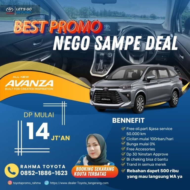 Promo Toyota Tangerang - Cicilan Avanza